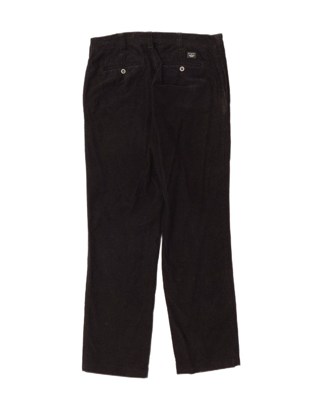 Pantaloni drepti din velur cachi pentru bărbați Dockers L34 L32 Black Classic