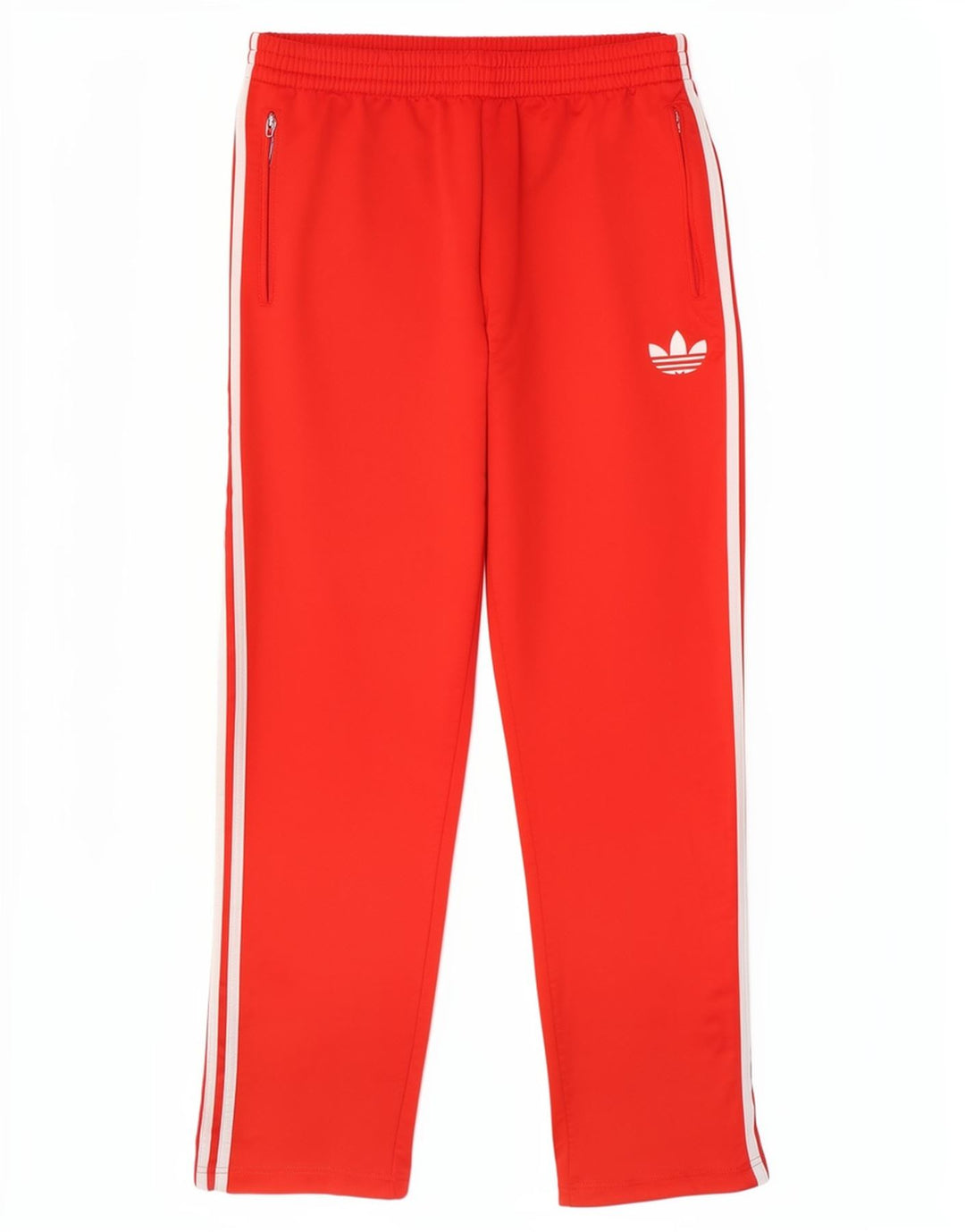 Pantaloni de trening Adidas pentru bărbați, poliester roșu mediu