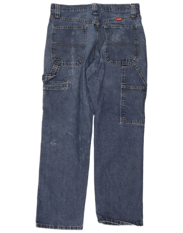 Blugi drepti cargo Wrangler pentru bărbați W30 L30 bumbac albastru