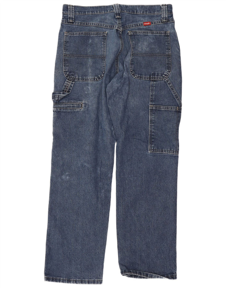 Blugi drepti cargo Wrangler pentru bărbați W30 L30 bumbac albastru