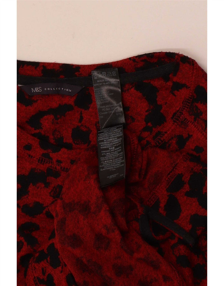 Pulover pentru femei Marks & Spencer cu gâtul cu barca UK 12 Medium Red