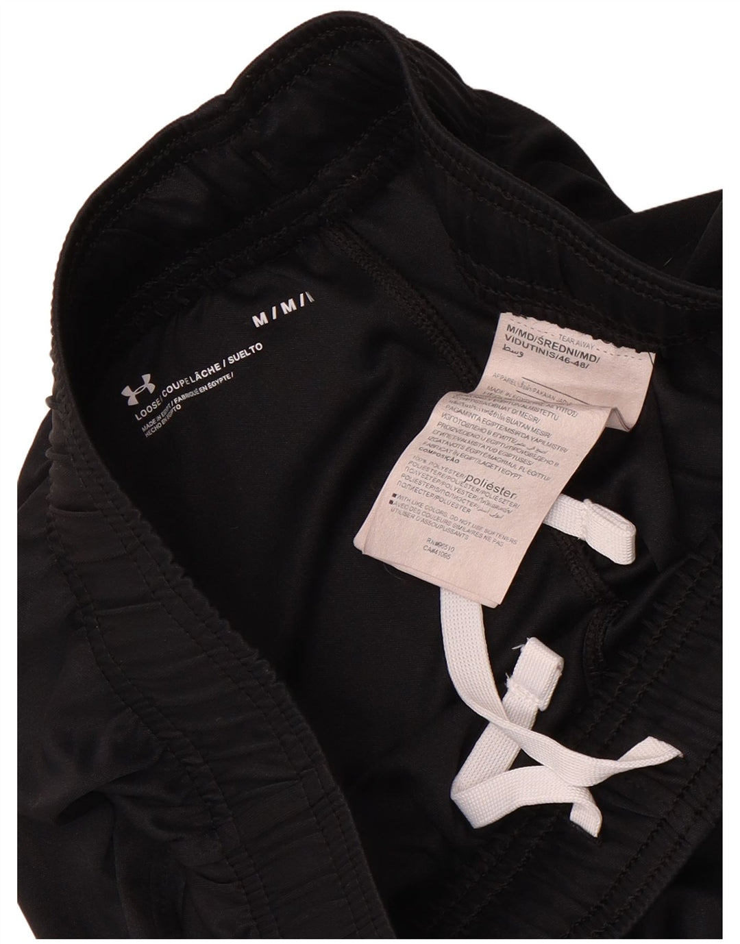 Pantaloni scurți sport Under Armour pentru bărbați, poliester mediu negru