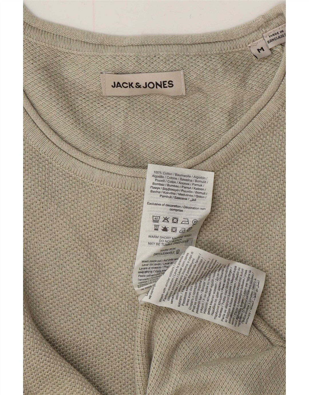 Pulover Jack & Jones pentru bărbați, bumbac verde mediu