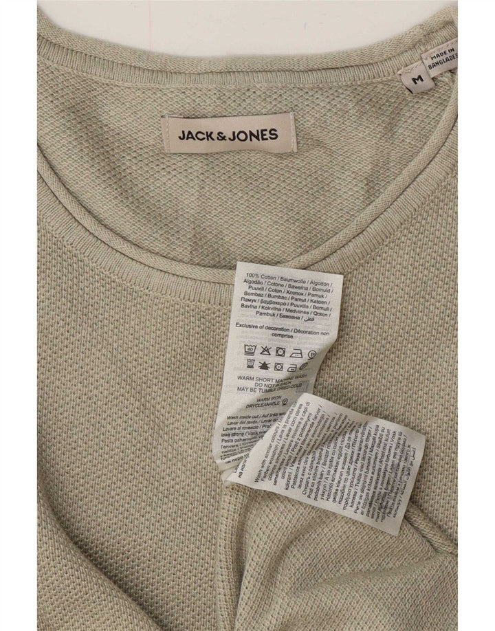 Pulover Jack & Jones pentru bărbați, bumbac verde mediu