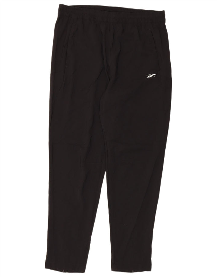 Pantaloni de trening Reebok pentru bărbați, mari, negru, poliester