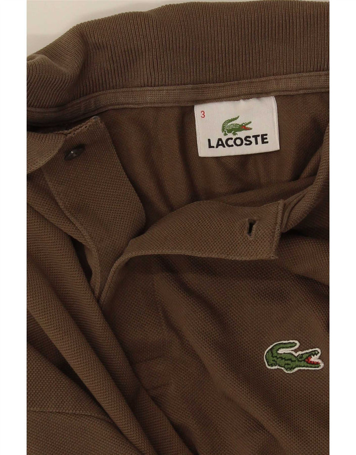 Tricou polo pentru bărbați Lacoste Mărimea 3 Mic Kaki