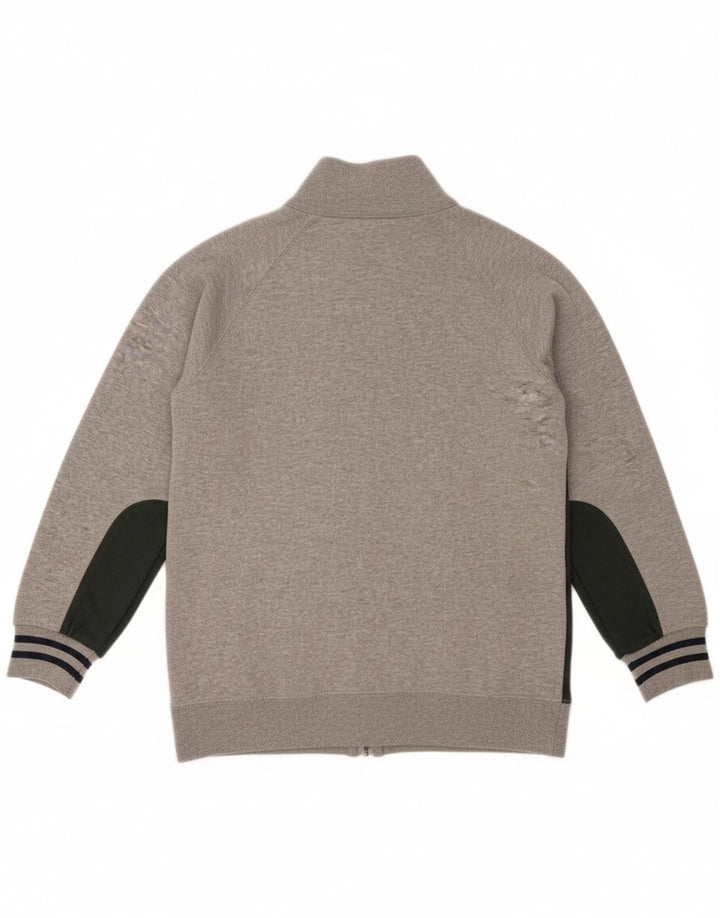 CHAMPION Womens Tracksuit Top Jacket UK 10 Small Grey Colourblock Cotton