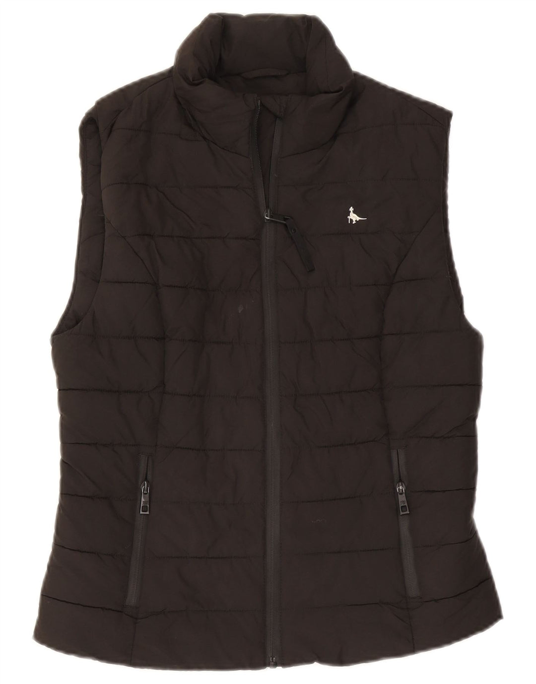 Jack Wills Gilet căptușit pentru femei UK 10 Poliester negru mic