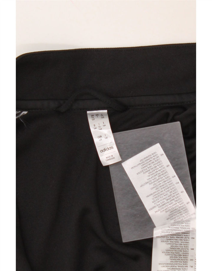 Jachetă de trening Aeroready ADIDAS pentru băieți 13-14 ani, poliester negru