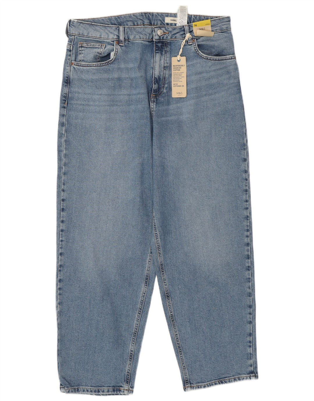 MARKS & SPENCER Blugi cu talie înaltă pentru femei, UK 16 Large W34 L28 Blue