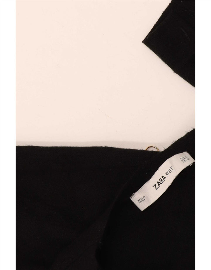 Pulover cardigan deschis pentru femeie Zara UK 16 mare negru