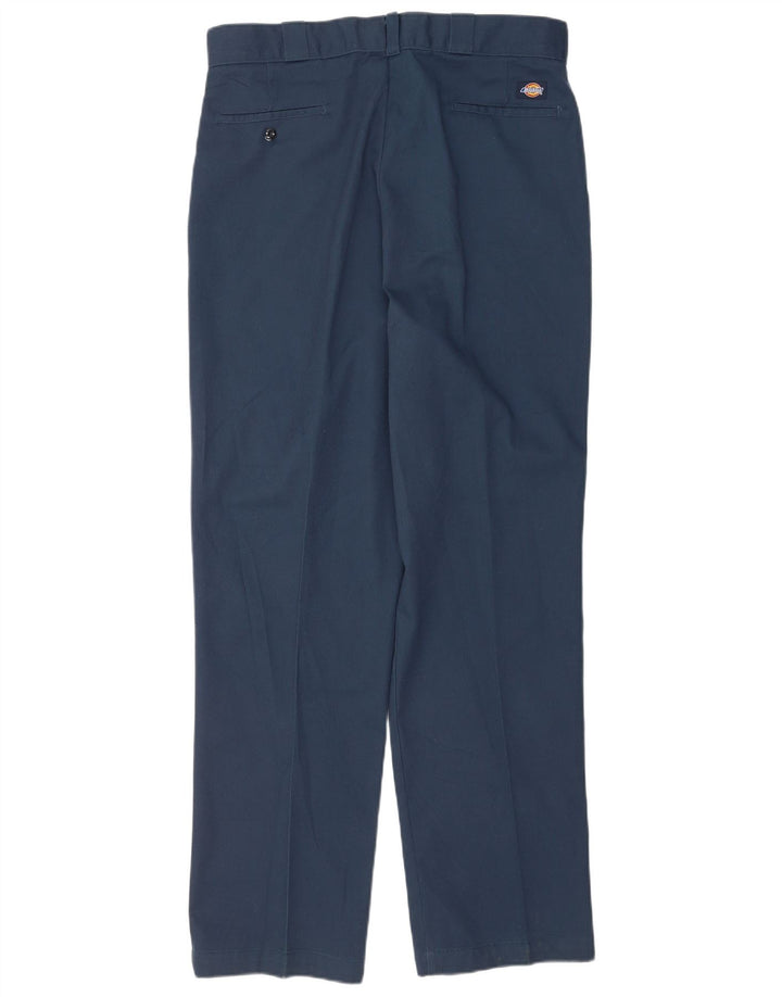 Pantaloni chino drepți pentru bărbați Dickies L38 L34 Poliester bleumarin