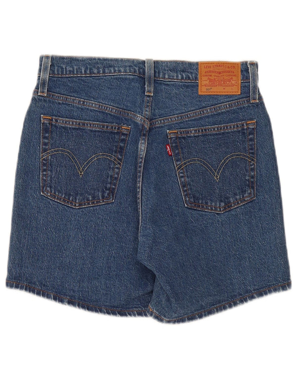 Pantaloni scurți din denim cu talie înaltă Levi's 501 W27 Bumbac albastru mic