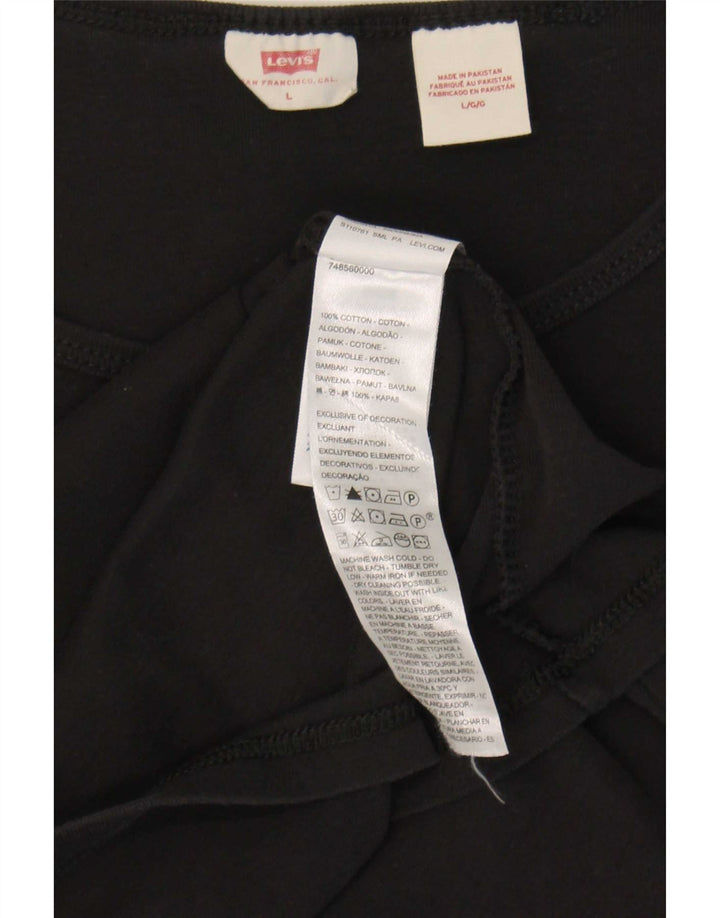 Tricou pentru femei Levi's Top UK 14 Large Black Bumbac