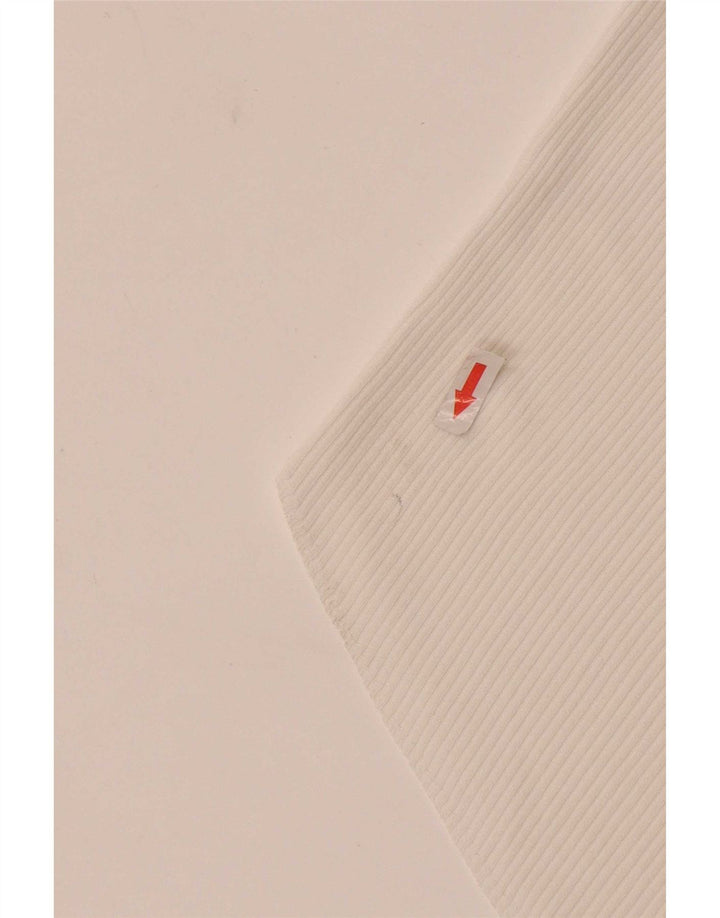 Top cu un umăr pentru femei Zara UK 12 Medium White Viscose