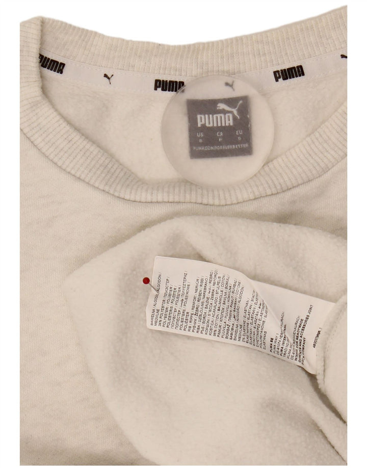 Pulover supradimensionat cu grafic pentru femei Puma UK 10 Bumbac gri mic
