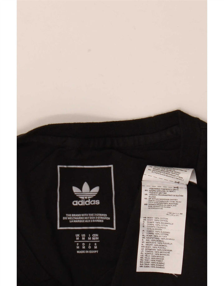 Tricou Bărbați Adidas Top Mediu Negru Bumbac