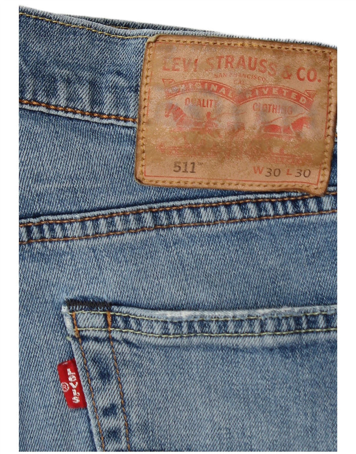 Blugi 511 Slim LEVI'S pentru bărbați W30 L30 Bumbac albastru