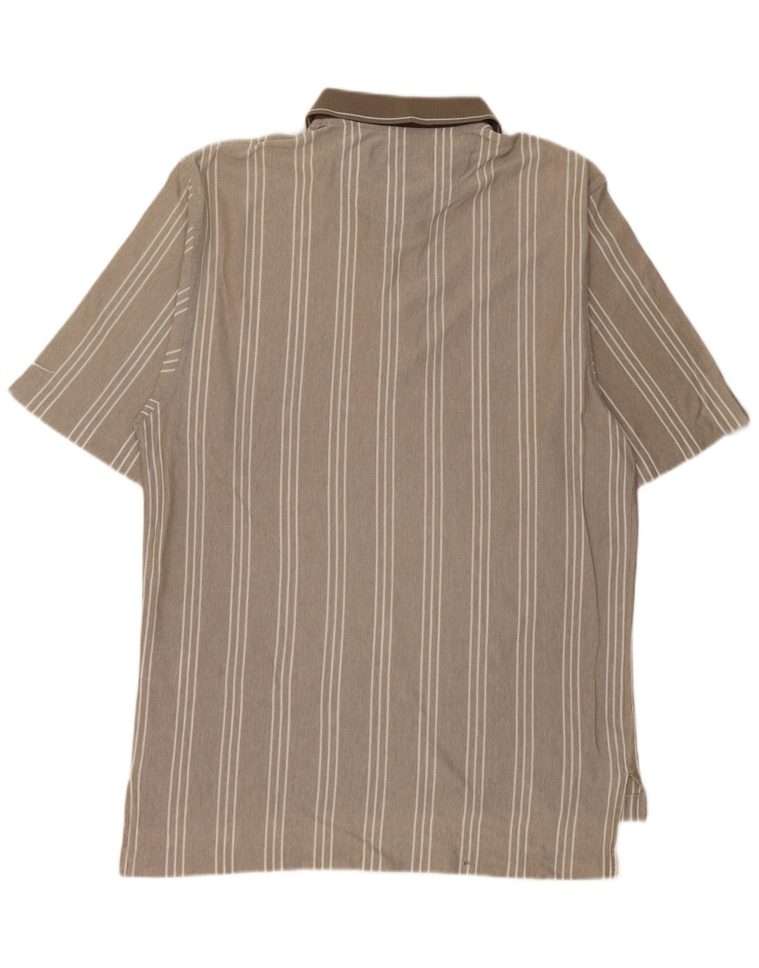 Tricou polo pentru bărbați NIKE UK 39/41 Medium Bej cu dungi