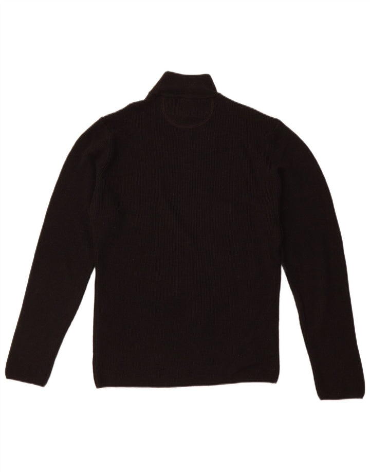 ARMANI JEANS Pulover pentru bărbați cu gât țestoasă din lână neagră medie