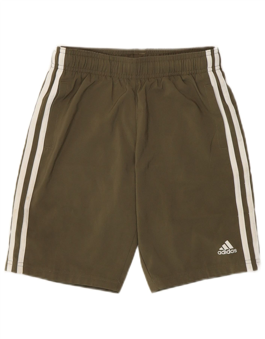 Pantaloni scurți sport adidas băieți 9-10 ani kaki poliester