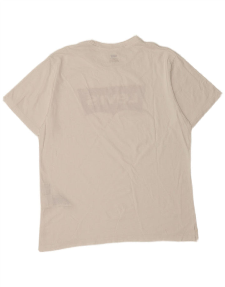 Tricou grafic pentru bărbați Levi's Top Medium White Bumbac