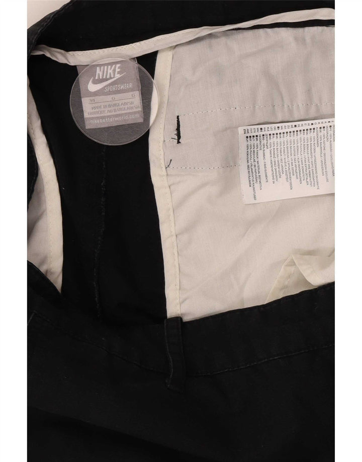 Pantaloni cargo drepti pentru bărbați Nike W34 L30 bumbac negru