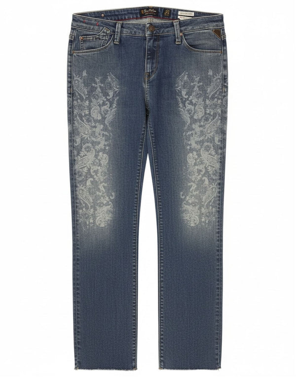Replay Blugi Rockxanne Slim pentru femei W30 L29 Blue Paisley