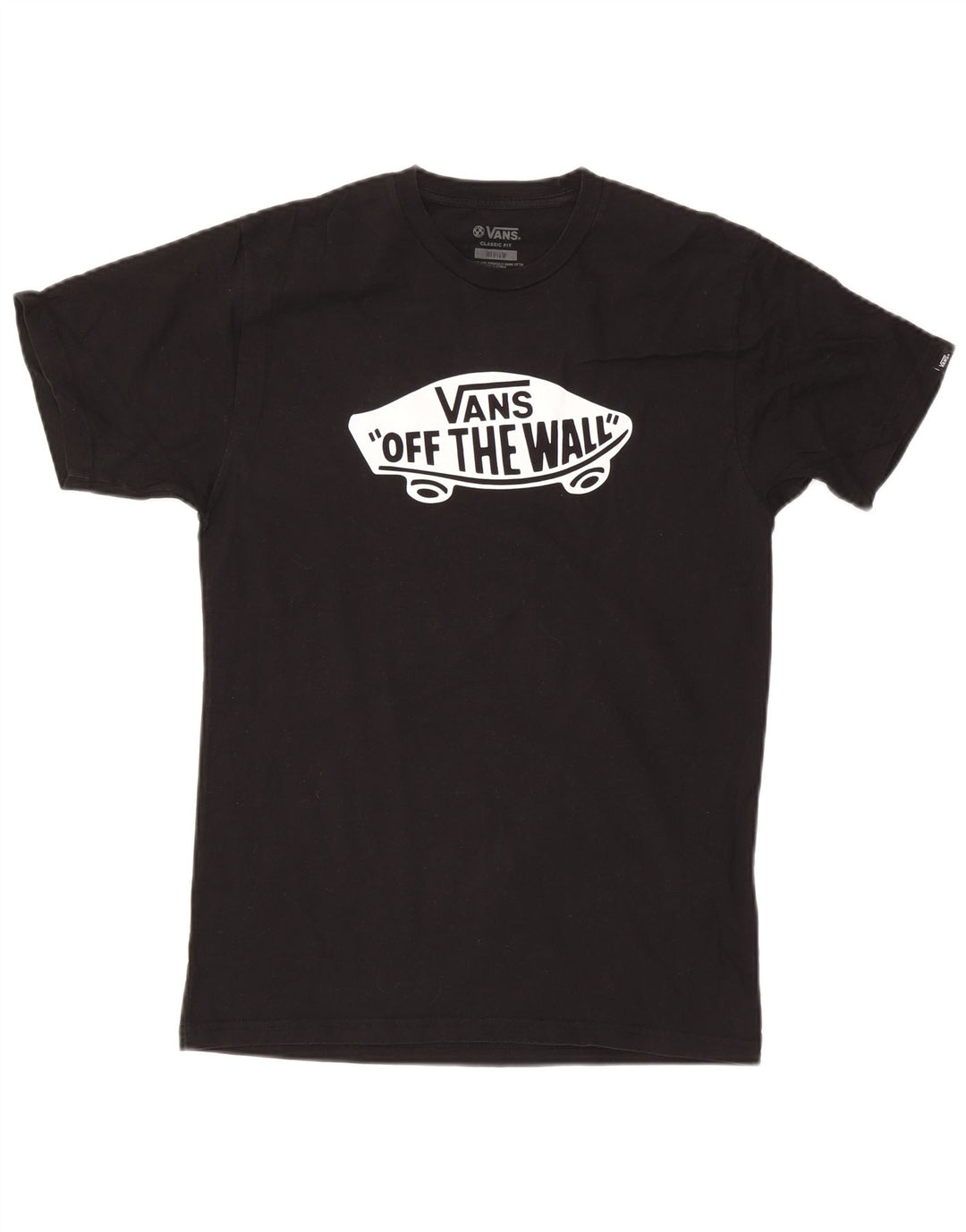 Tricou grafic Vans Classic Fit Top Bumbac mediu negru