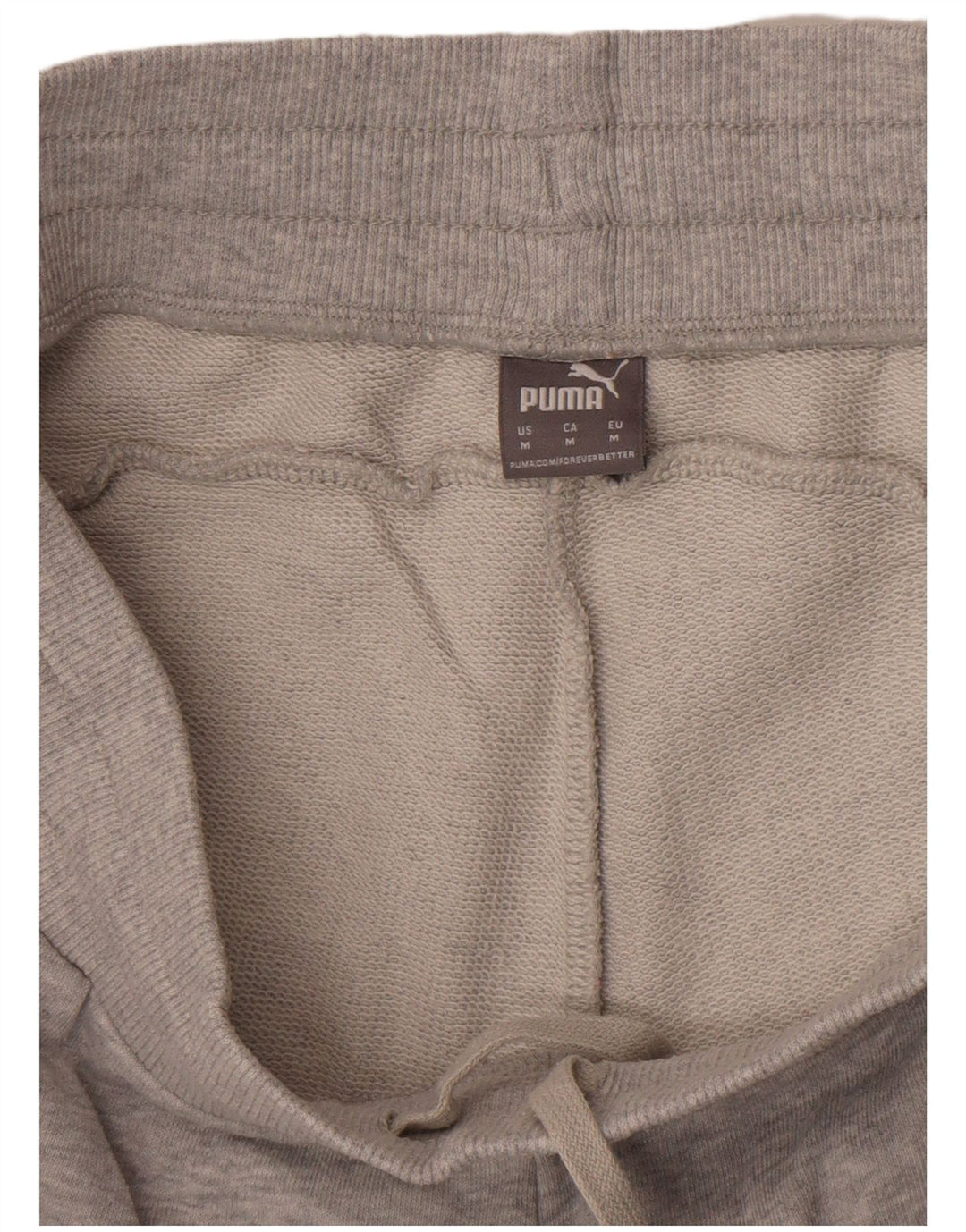 Pantaloni scurti sport Puma pentru femei UK 12, bumbac gri mediu