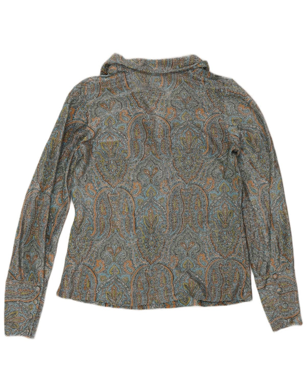 Bluză Cămașă Vintage Femei IT 46 Large Multicolor Paisley