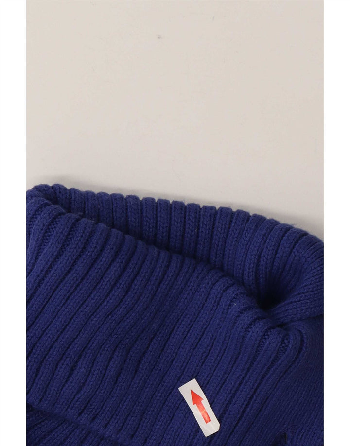 Pulover pentru femei Marks & Spencer cu gât rulat, UK 10, acrilic, albastru mic