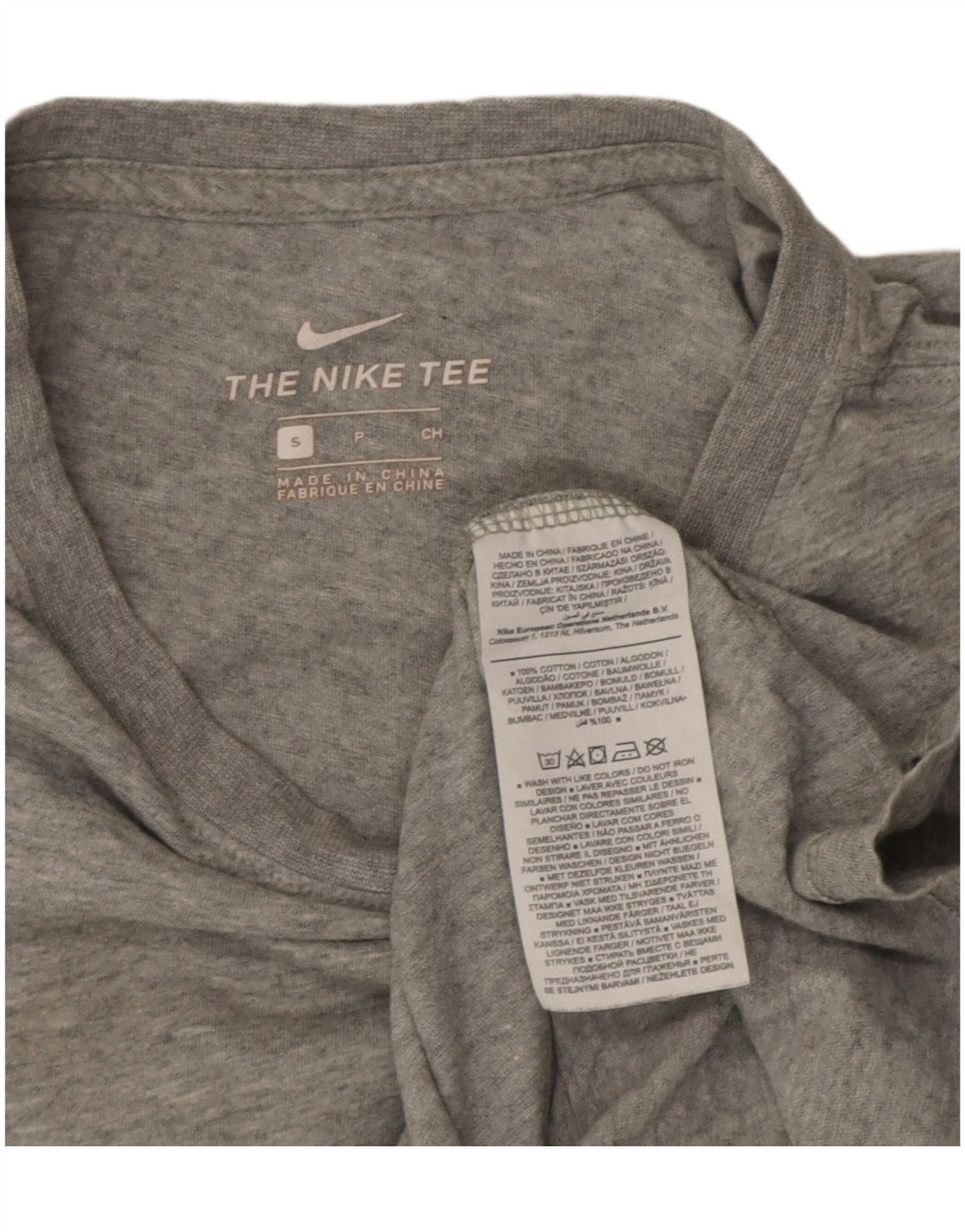 Tricou pentru bărbați Nike Top mic, gri, pete din bumbac