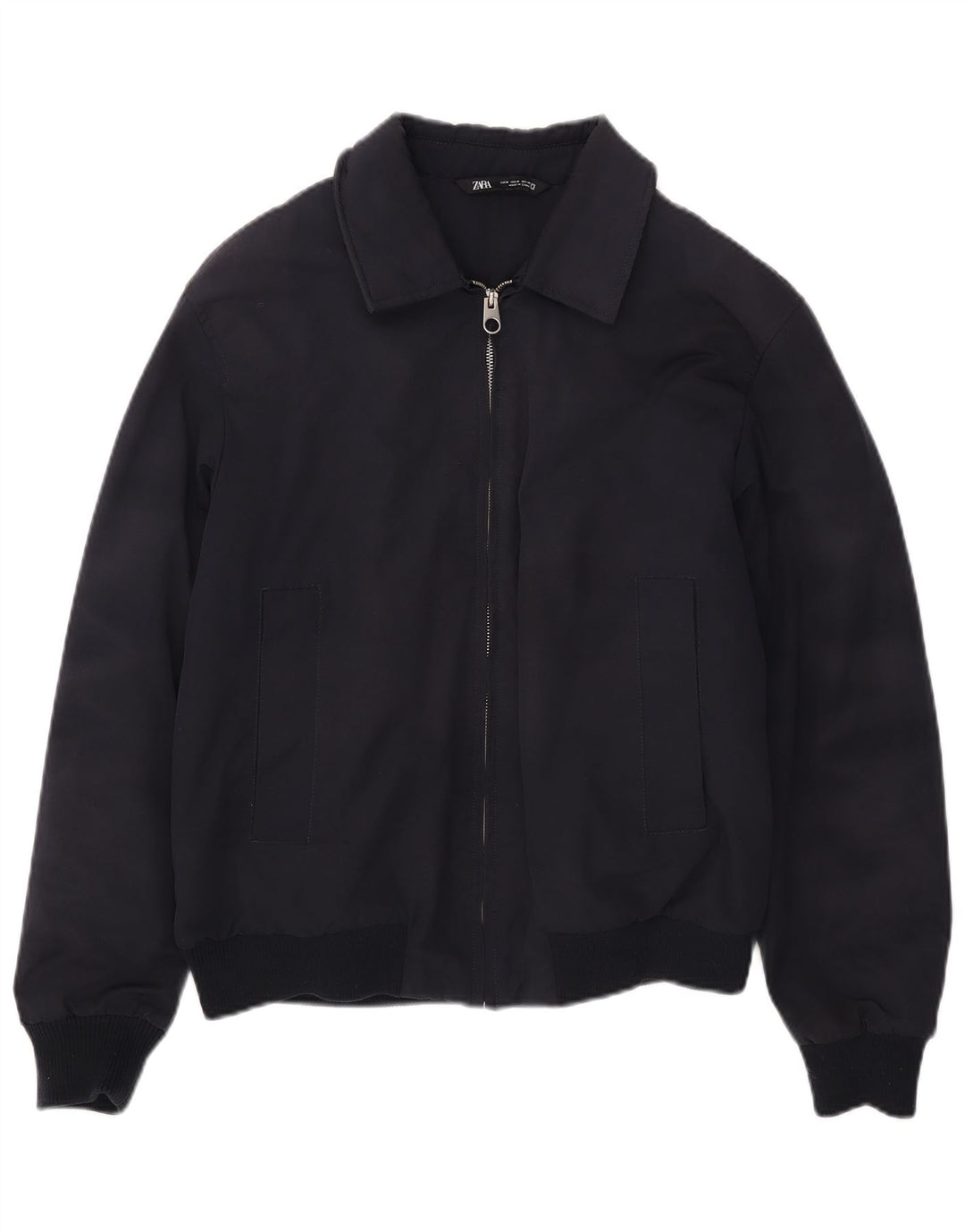 Jachetă Bomber pentru bărbați Zara UK 38 Medium Bleumarin Poliester