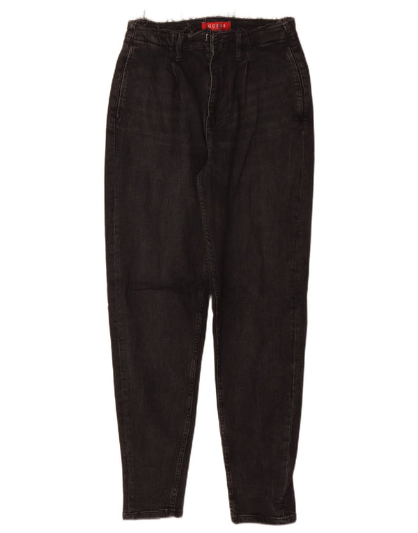 Blugi conici pentru femei Guess W26 L28 bumbac negru