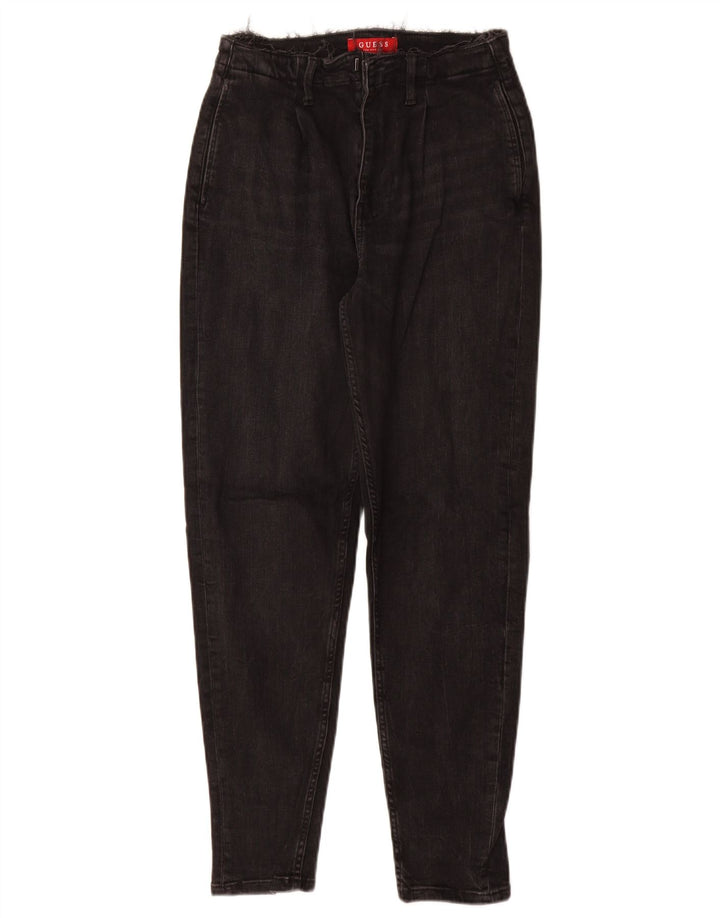 Blugi conici pentru femei Guess W26 L28 bumbac negru