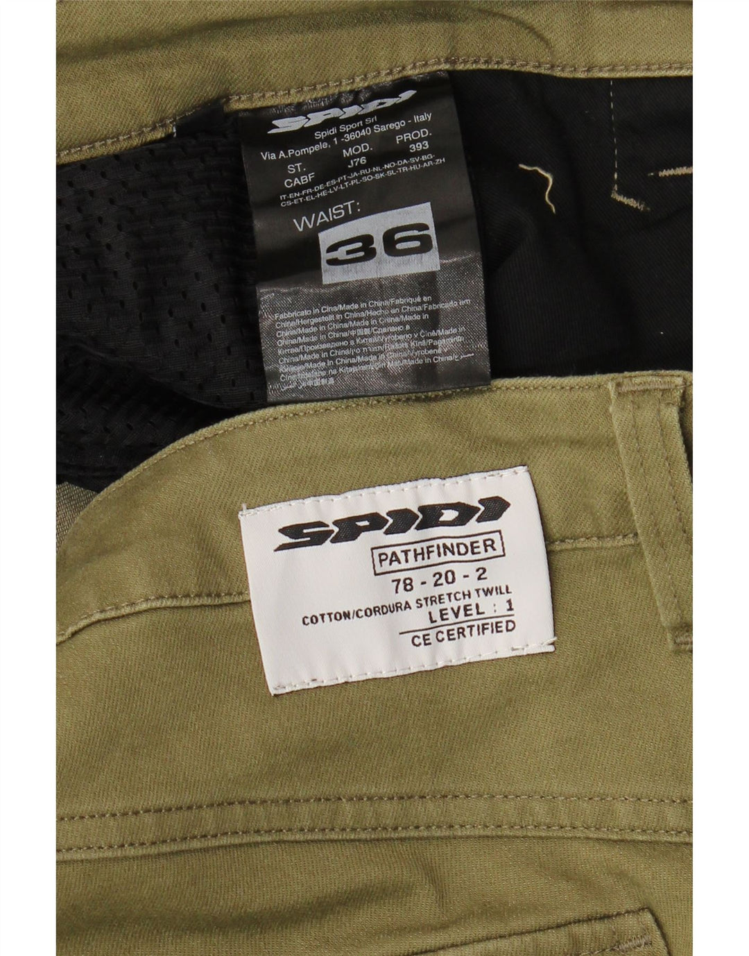Pantaloni cargo slim pentru bărbați Spidi L36 L33 bumbac kaki
