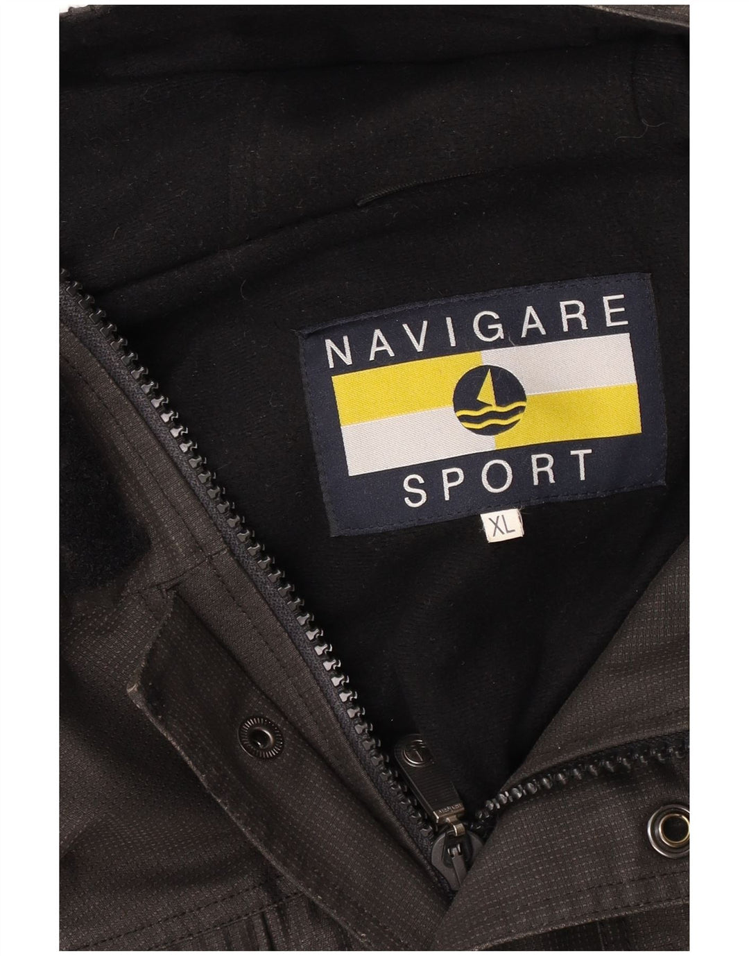 Jachetă de vânt cu glugă pentru bărbați NAVIGARE UK 42 XL gri