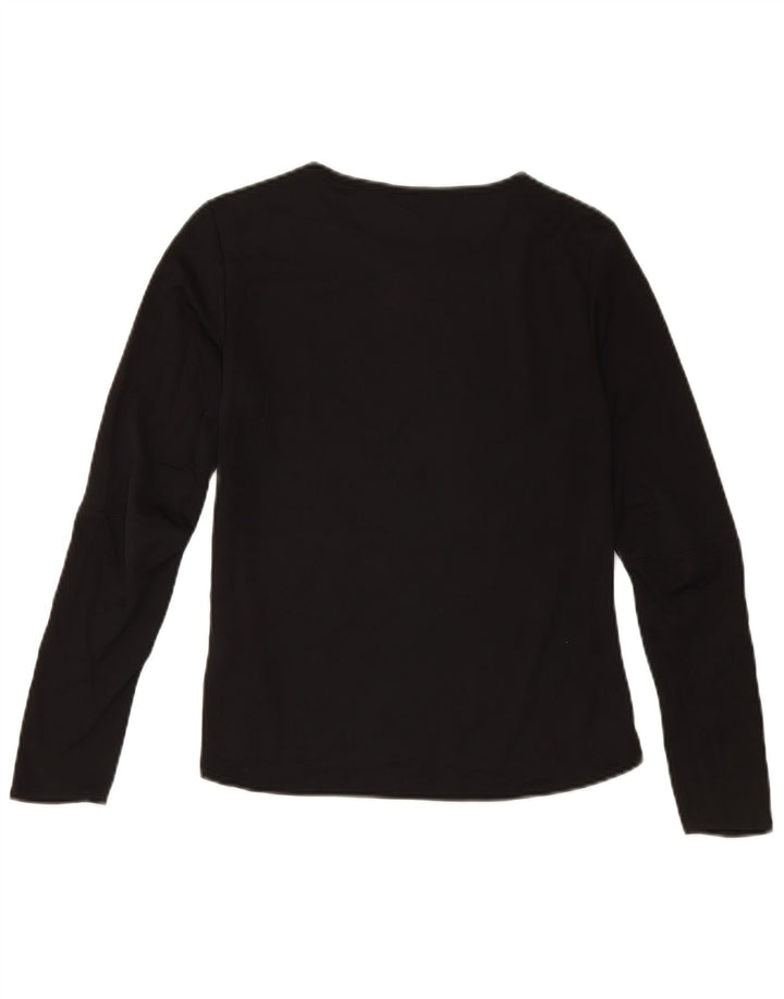 Adidas Climacool Top mânecă lungă pentru femei UK 8/10 Poliester negru mic
