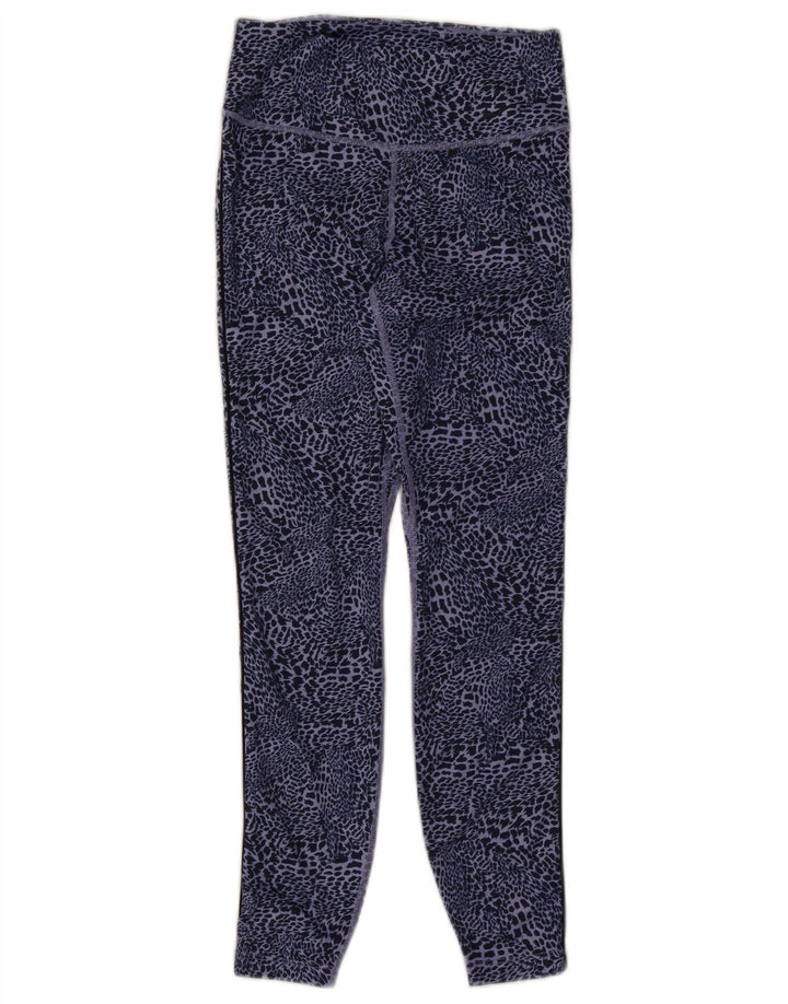 Leggings Dri Fit Nike pentru femei UK 8, albastru, poliester cu imprimeu animal