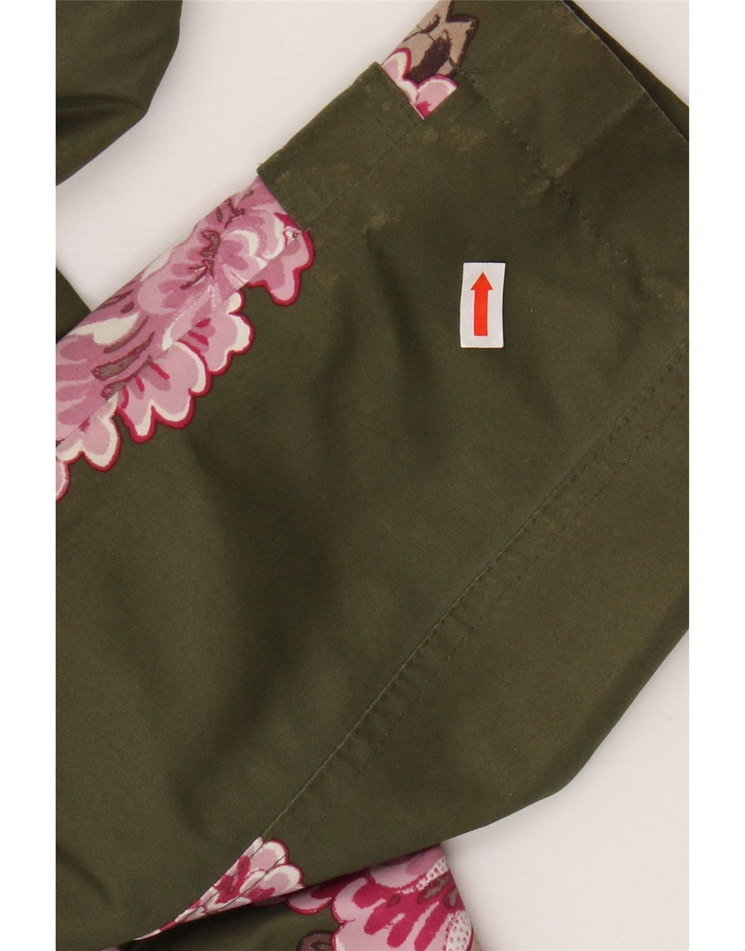 JOULES Jachetă de ploaie cu glugă pentru femei UK 12 Medium Kaki Floral Poliester