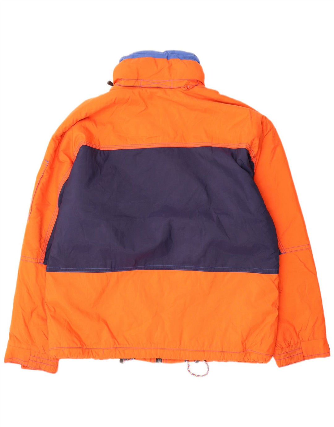 Jachetă de schi cu glugă pentru bărbați Sergio Tacchini UK 40 mare portocaliu Colorblock