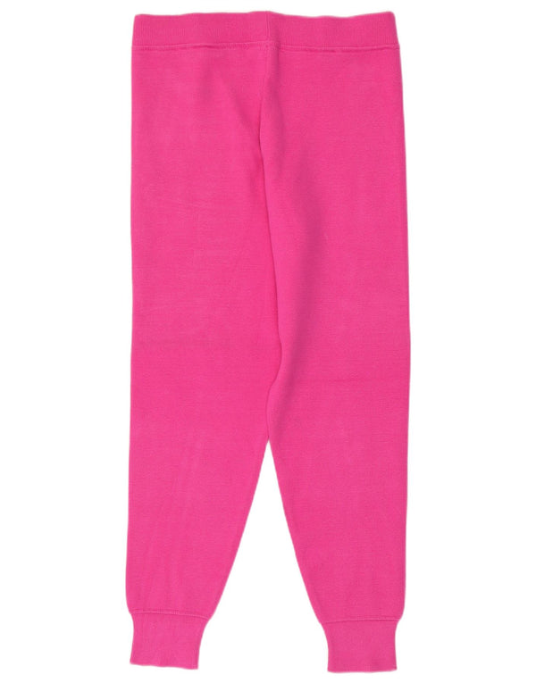 Pantaloni de trening din tricot pentru femei Zara Pantaloni de jogging UK 14 Viscoza roz mediu