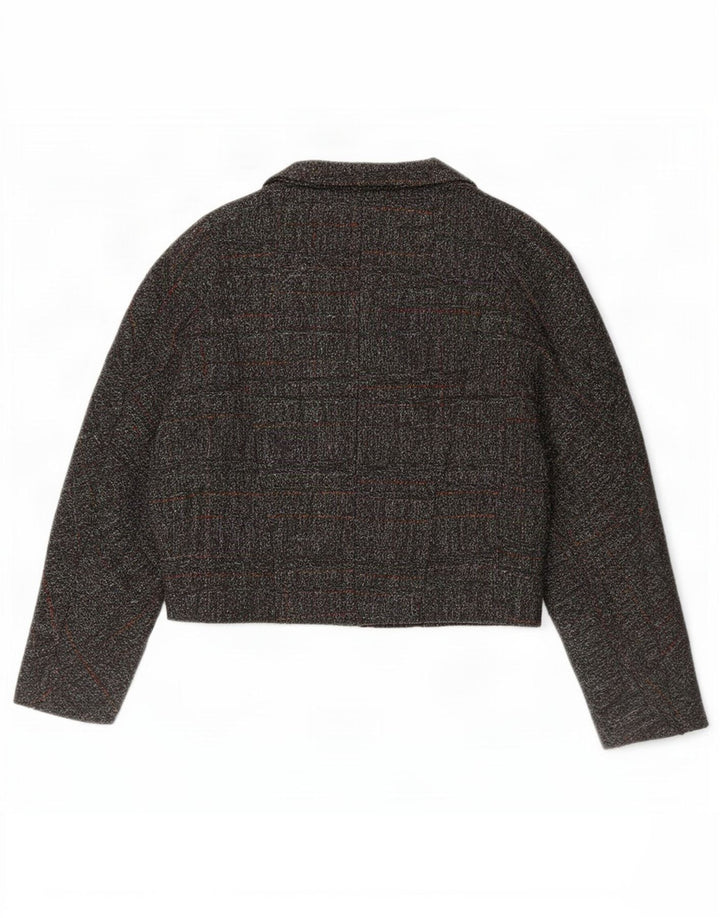 Jachetă Blazer pentru femei Rehli, cu două pieptări, UK 14, gri mediu, carouri
