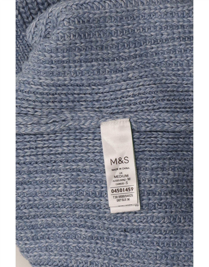 Marks & Spencer Womens Vest Tank Top UK 14 Medium Blue Poliester