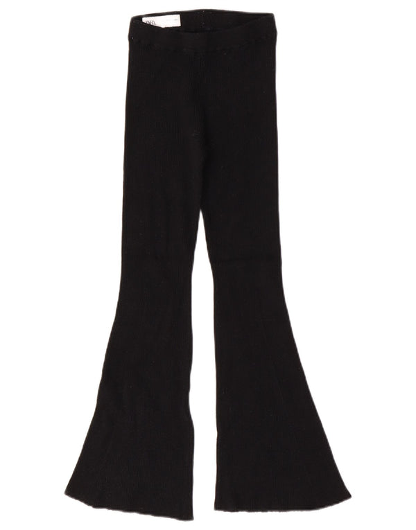 Pantaloni de trening Zara Fete Flare 9-10 Ani Viscoza Neagra