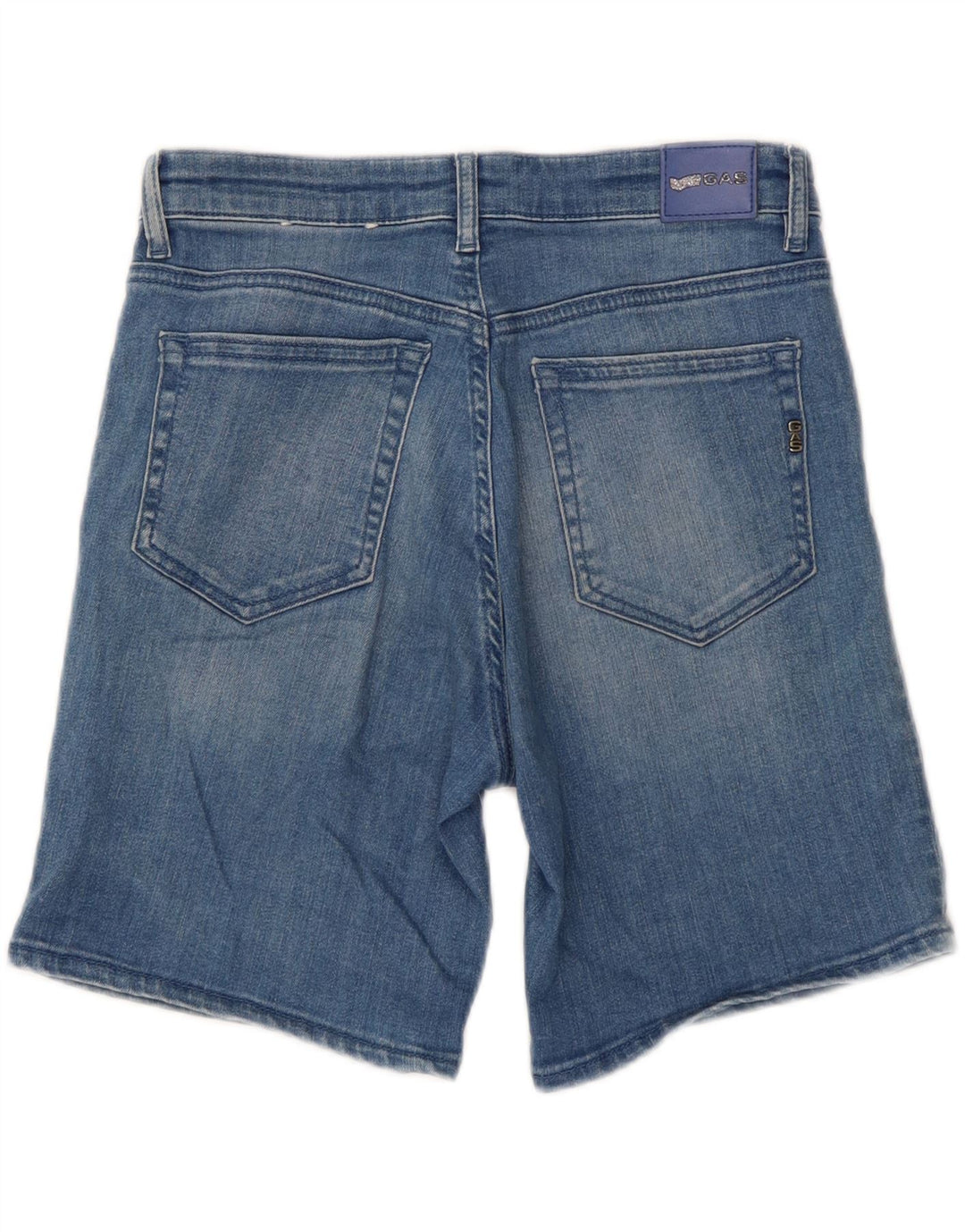Pantaloni scurți din denim pentru femei Gas Regular Fit W26 Small Blue Bumbac