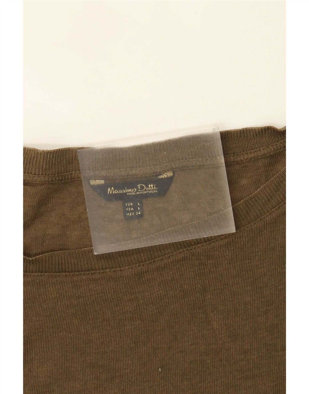 Top pentru femei Massimo Dutti cu mânecă lungă UK 16 mare kaki