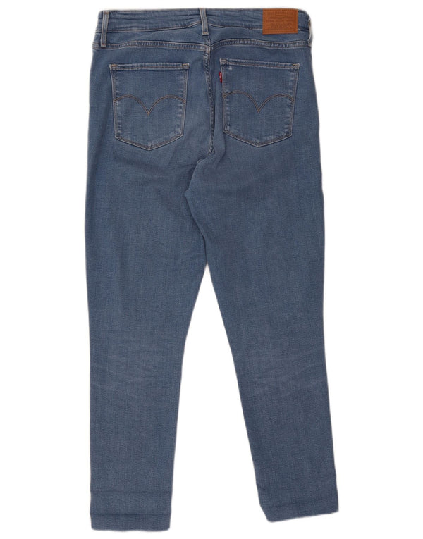 Levi's Womens 721 Distressed High Rise Skinny Jeans W31 L26 Blue Lyocell