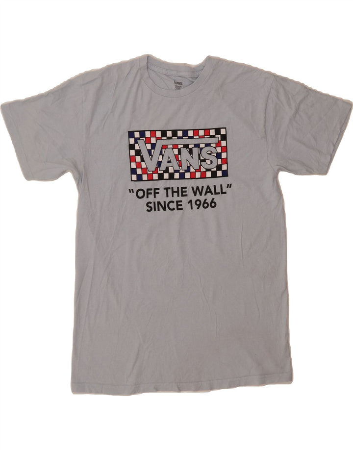 VANS Mens Graphic T-Shirt Top Medium Blue Cotton Vintage Vans and Second-Hand Vans from Messina Hembry 